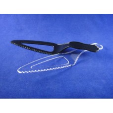 PS Cake Knife, Clear, Black color